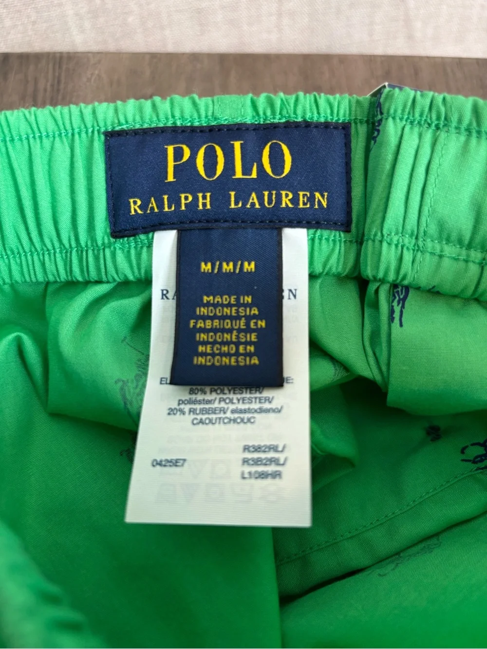 Polo Ralph Lauren Men’s 100% Cotton Classic Fit Boxer Green Pony M NWT